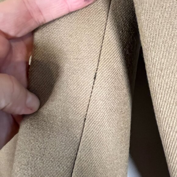 Vintage Reine Schurwolle Wool Jacket 40 Tan Neutral Minimalist Classic Old Money - Picture 13 of 16